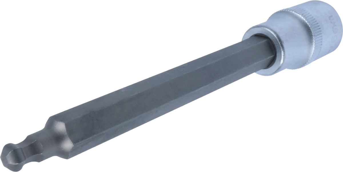 Bit-Stecknuss, 1/2", Innensechskant Kugelkopf 6x140 mm