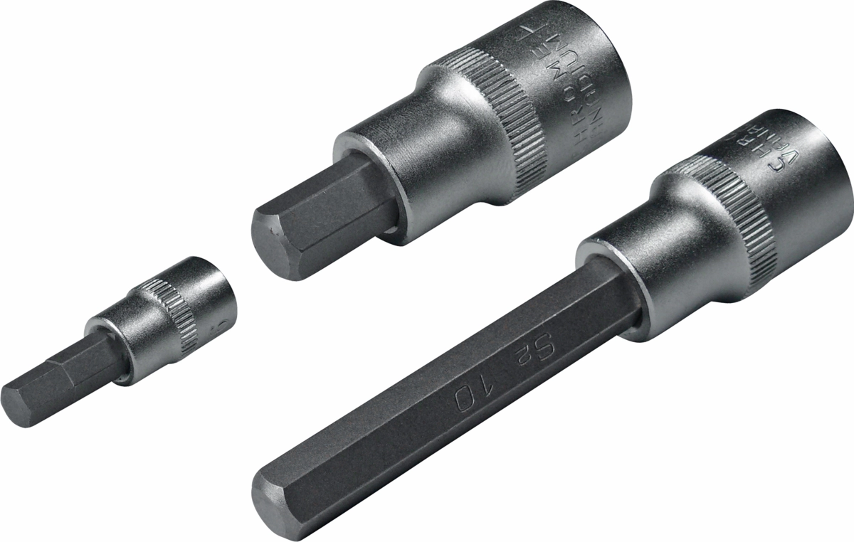 Bit-Stecknuss, 1/2", Innensechskant zöllig 3/16"x55 mm