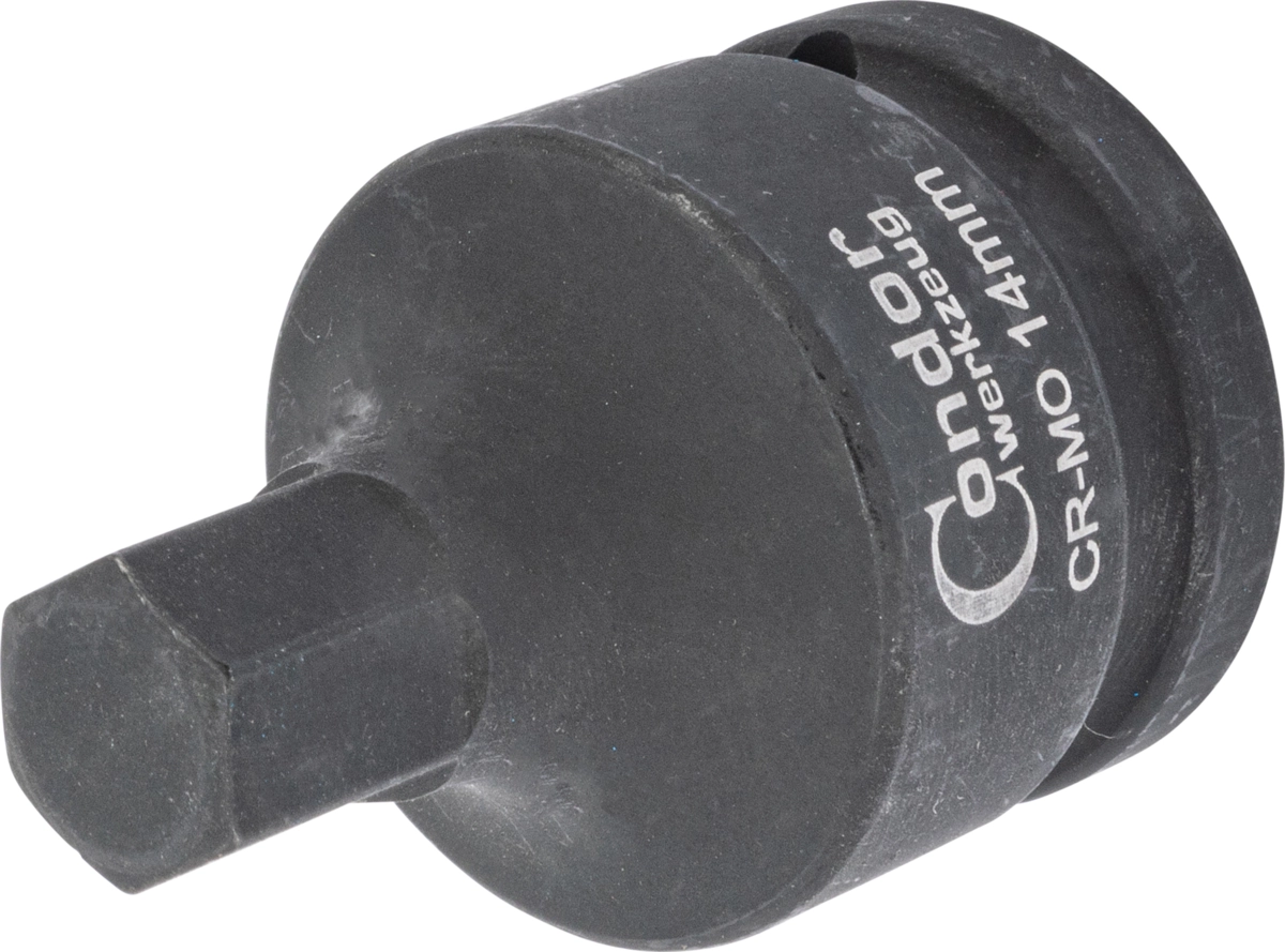 Kraft-Bit-Stecknuss, 3/4", Innensechskant 14x60 mm