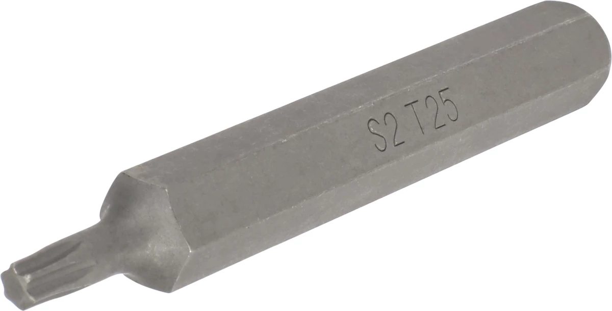 Bit, 10 mm 6-kant, T-Profil T25x75 mm