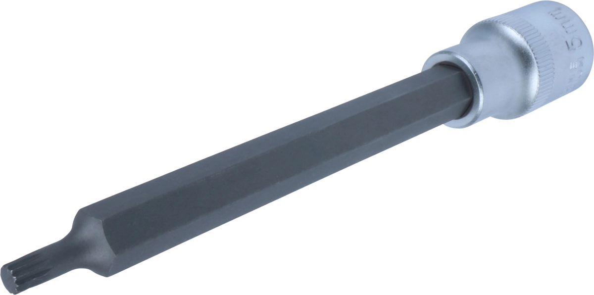 Bit-Stecknuss, 1/2", Vielzahn M5x140 mm