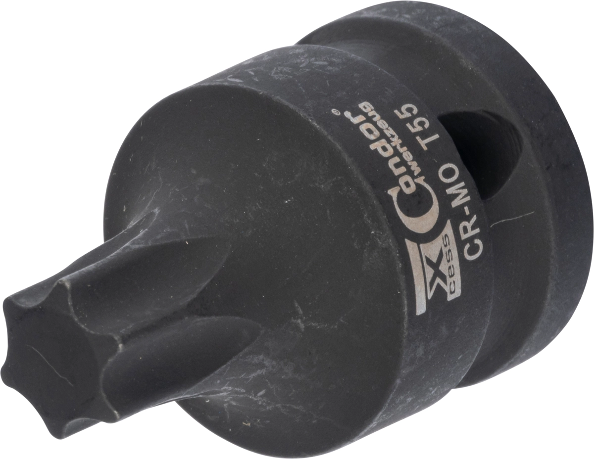 Kraft-Bit-Stecknuss, 1/2", T-Profil T55x40 mm
