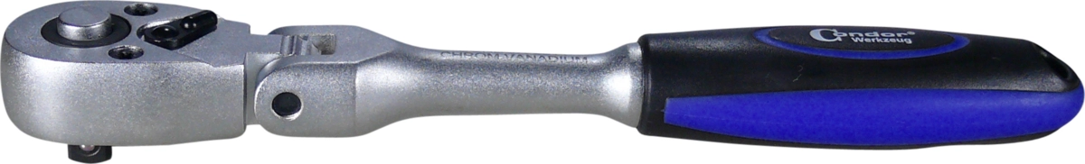 Hebelumschaltknarre, Gelenk, 1/4", 180° schwenkbar