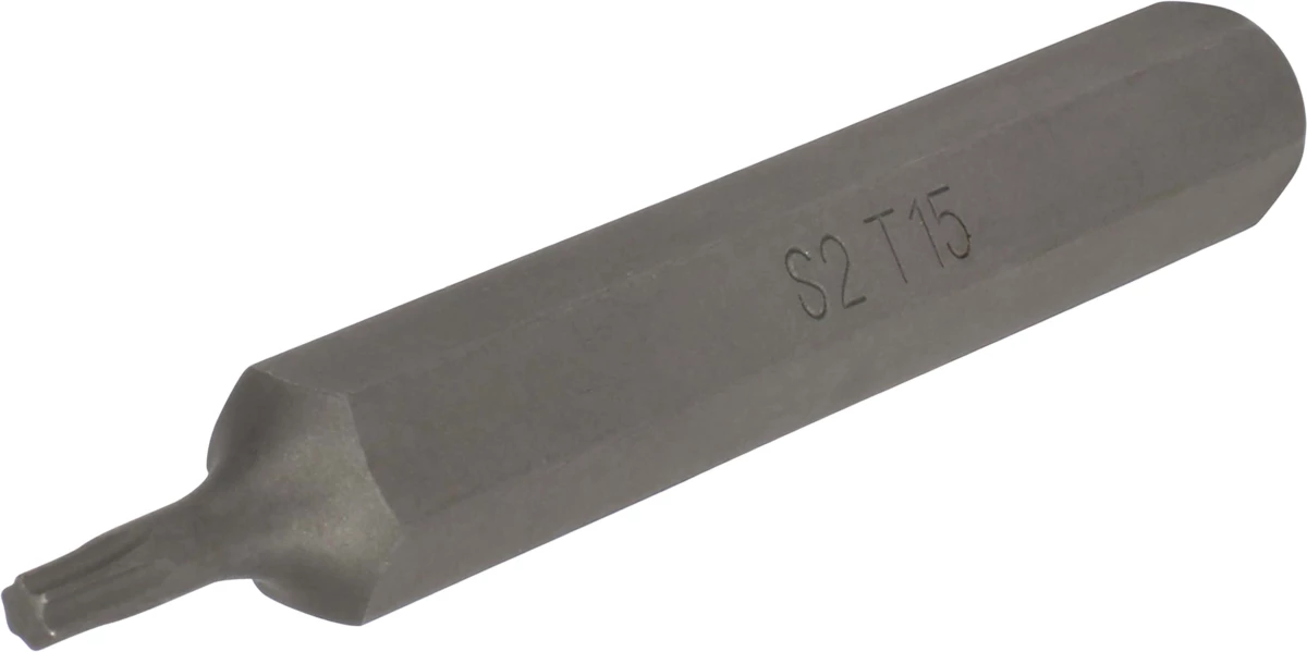 Bit, 10 mm 6-kant, T-Profil T15x75 mm