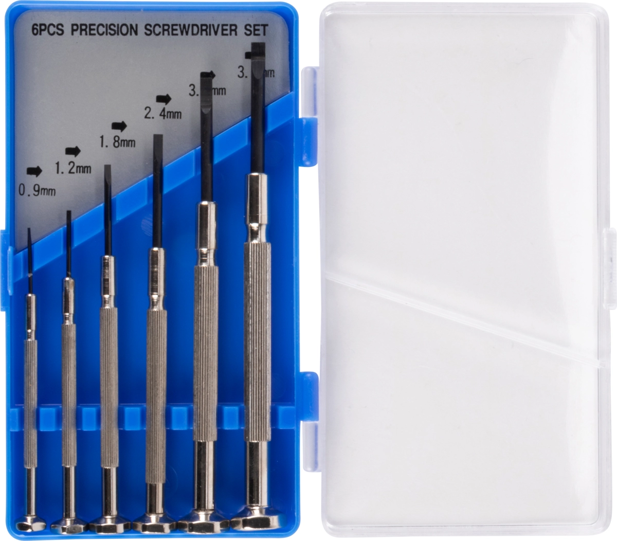 Feinmechaniker-Schraubendreher-Satz, 6-tlg., Schlitz 0.9-3.5 mm