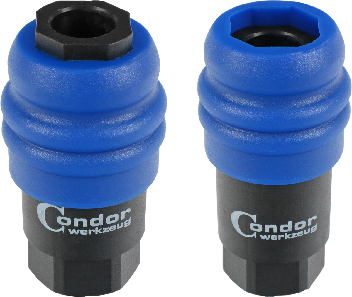 Druckluft-Schnellkupplung mit 2-Stufen-Sicherheitslöser, 1/4" innen