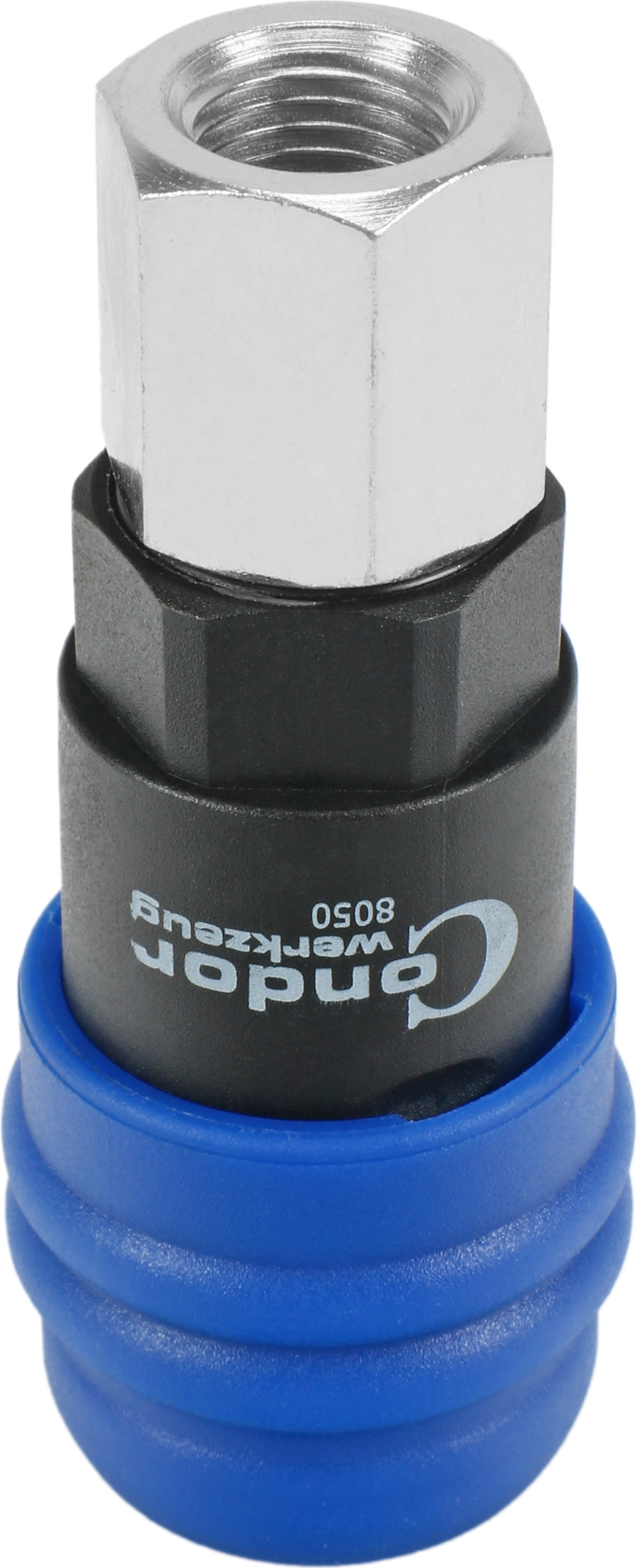 Druckluft-Schnellkupplung mit 2-Stufen-Sicherheitslöser, 1/4" innen