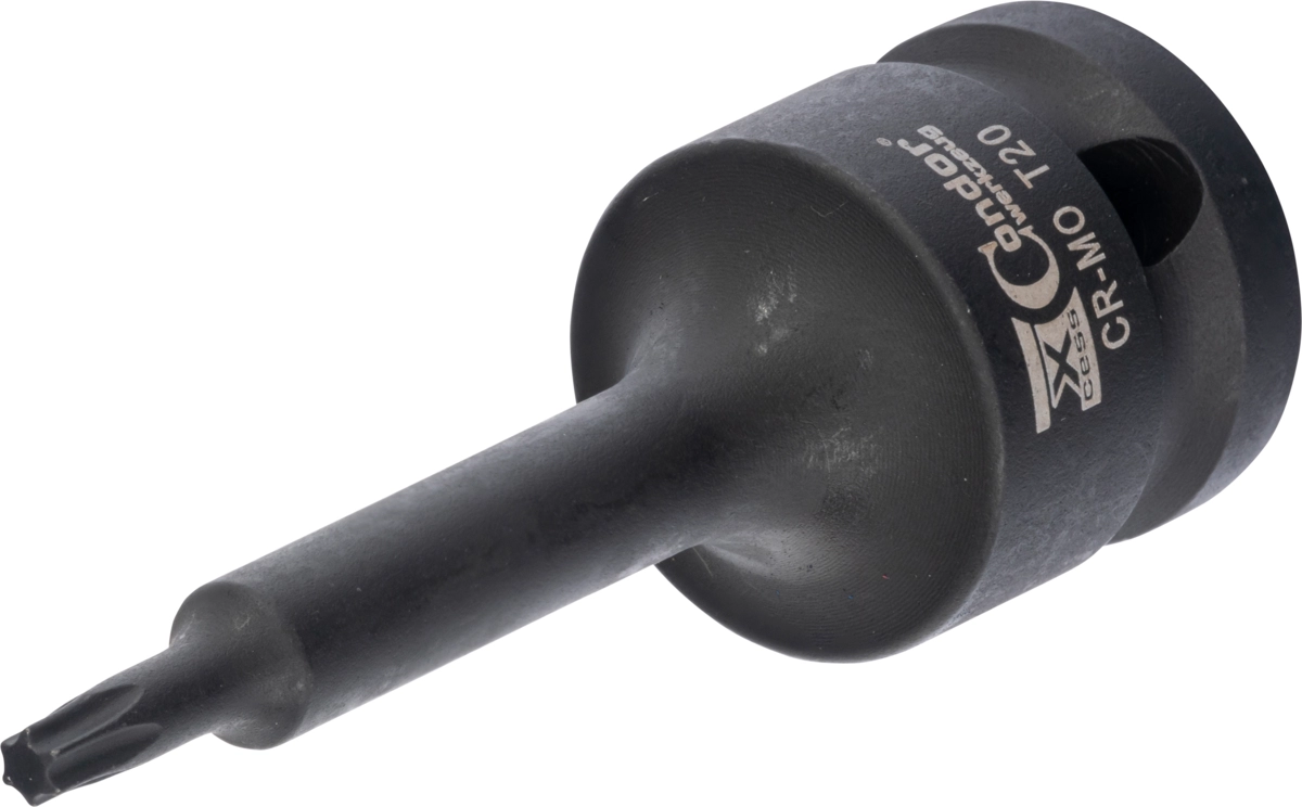 Kraft-Bit-Stecknuss, 1/2", T-Profil T20x78 mm