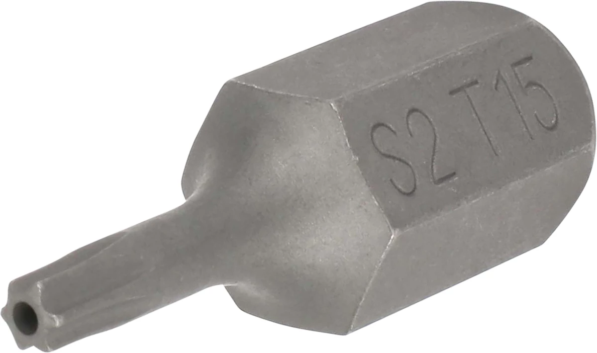 Bit, 10 mm 6-kant, T-Profil SLB T15x30 mm