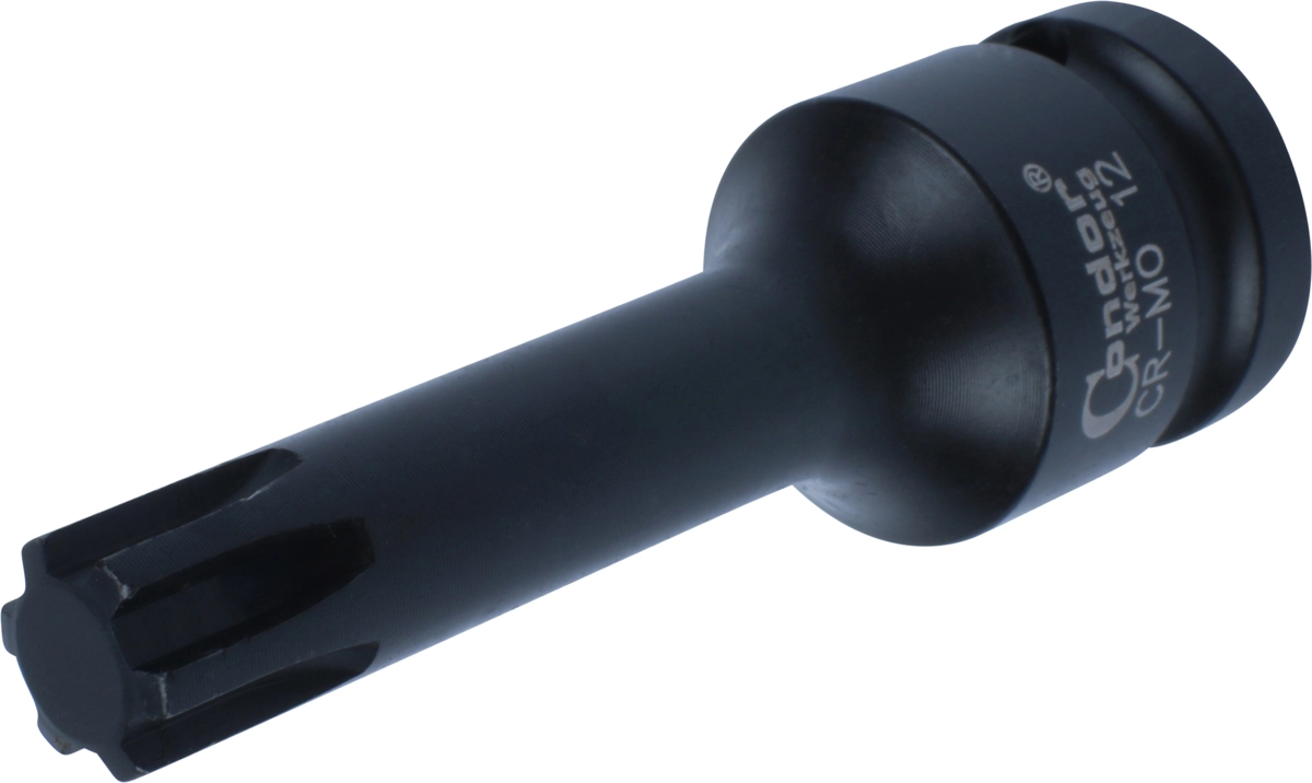 Kraft-Bit-Stecknuss, 1/2", Keilnut M12x78 mm