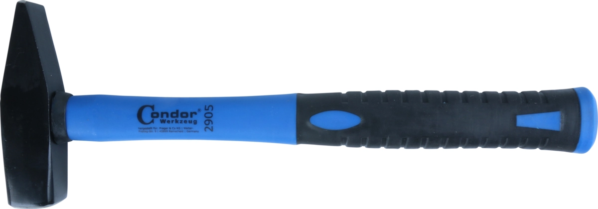 Schlosserhammer, mit Fiberglasstil, 500 g