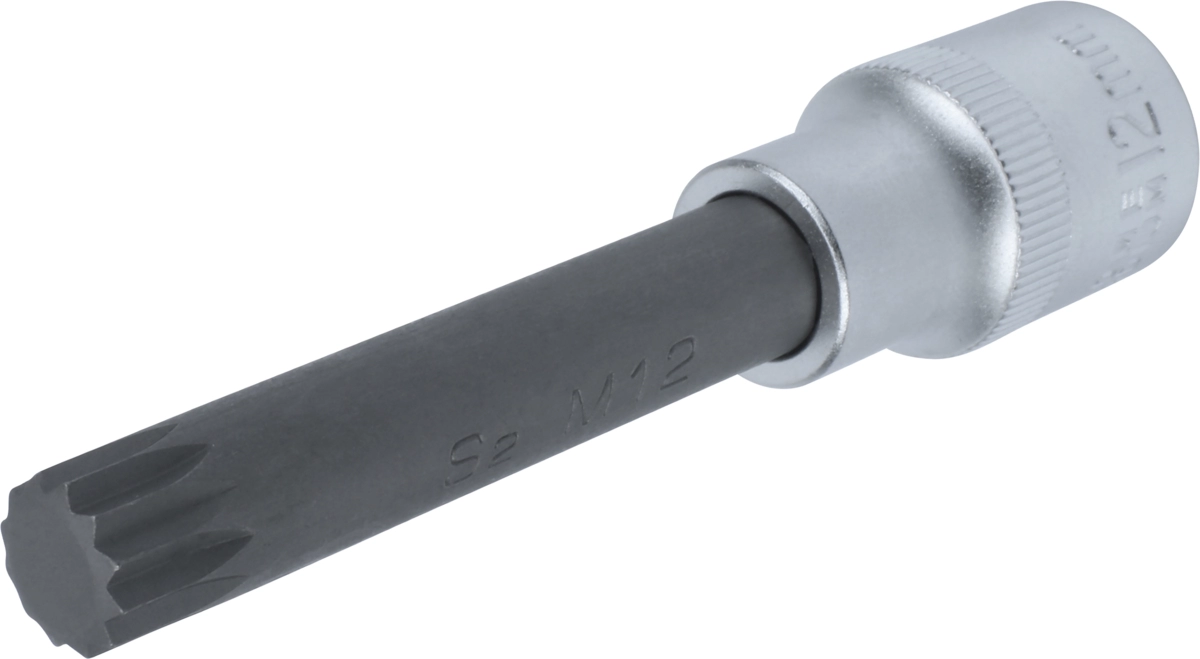Bit-Stecknuss, 1/2", Vielzahn M12x140 mm