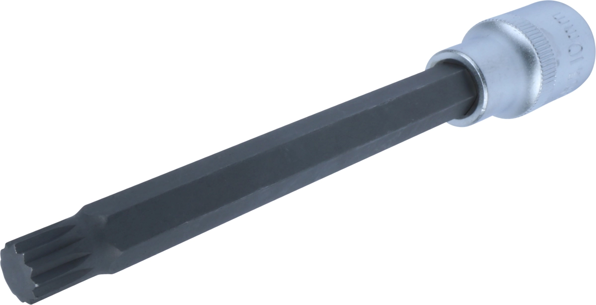 Bit-Stecknuss, 1/2", Vielzahn M10x140 mm