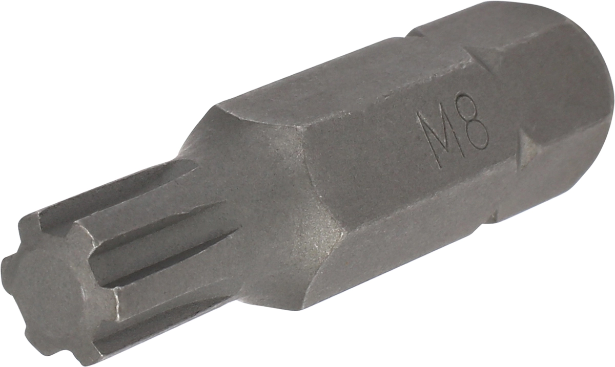 Bit, 10 mm 6-kant, Keilnut M8x40 mm