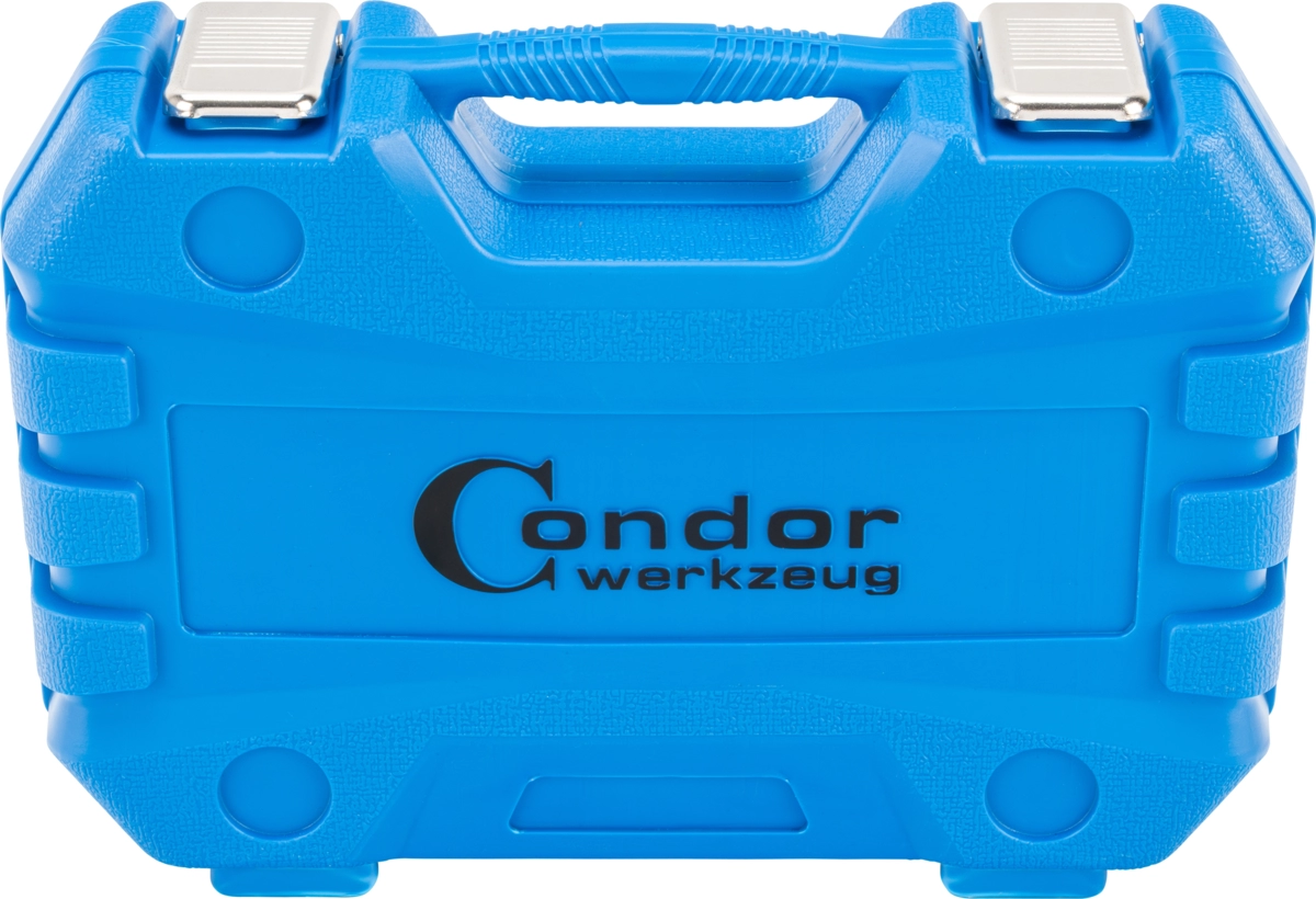 Kraftsteckschlüssel-Satz, 16-tlg., 1/2", CrMo, tief, 6-kant 10-32 mm