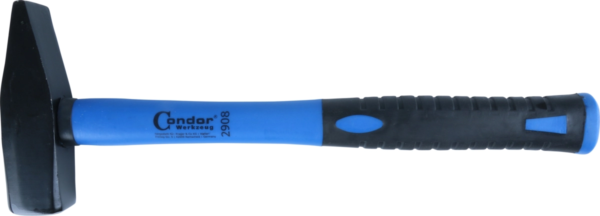 Schlosserhammer, mit Fiberglasstil, 800 g