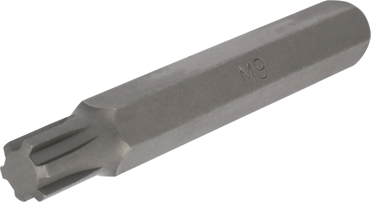 Bit, 10 mm 6-kant, Keilnut M9x75 mm