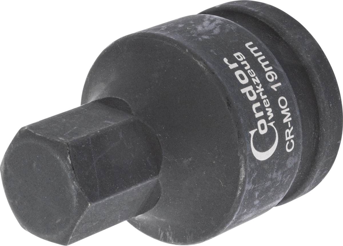 Kraft-Bit-Stecknuss, 3/4", Innensechskant 19x60 mm