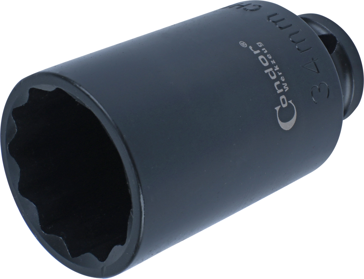 Einsatz für Antriebswellen, 1/2", CrMo, 12-kant 34 mm