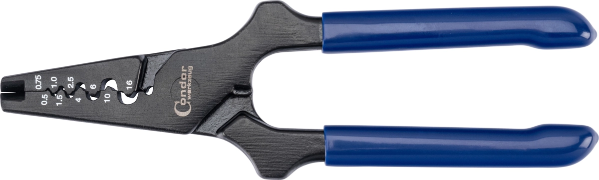 Aderendhülsen-Zange, 0.5-2.5 mm², inkl. 150 Stk. Hülsen