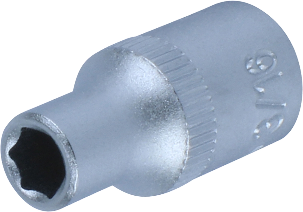 Stecknuss, 1/4", 6-kant zöllig 3/16"