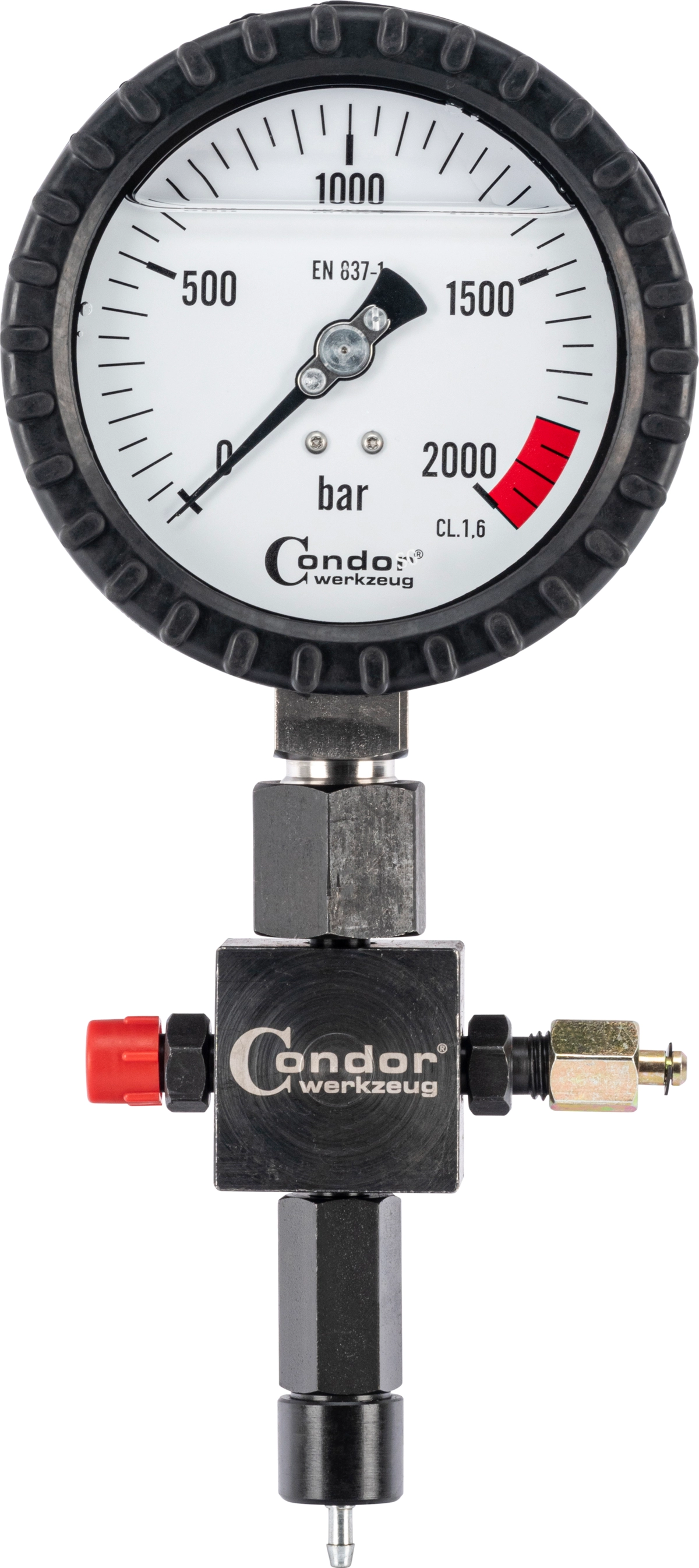 Edelstahl-Manometer, 2000 bar