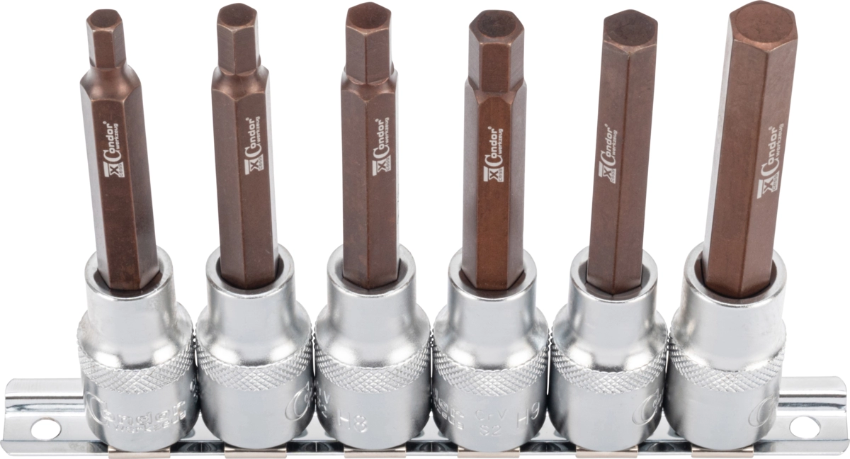 Bit-Stecknüsse, xcess perf., 6-tlg., 1/2", Innensechskant 6-12 mm