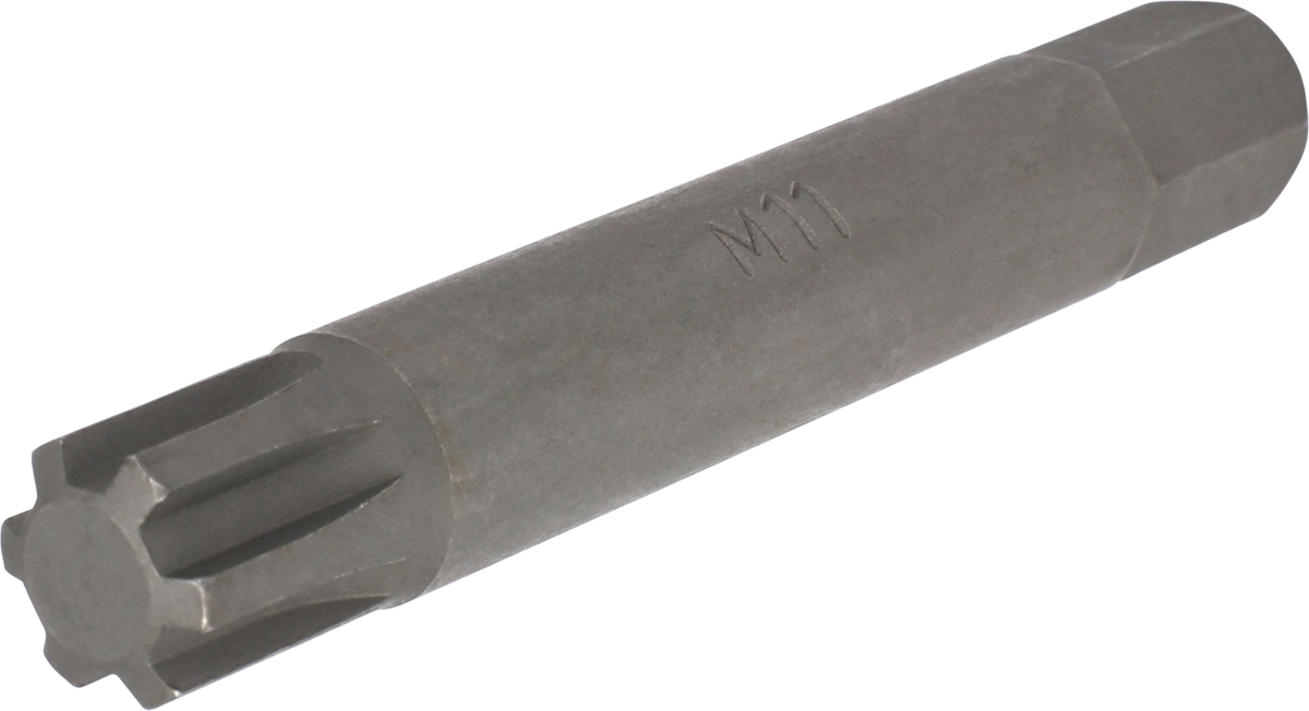 Bit, 10 mm 6-kant, Keilnut M11x75 mm