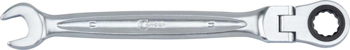 Ratschen-Ring / Gabelschlüssel, xcess performance, mit Gelenk, 11 mm