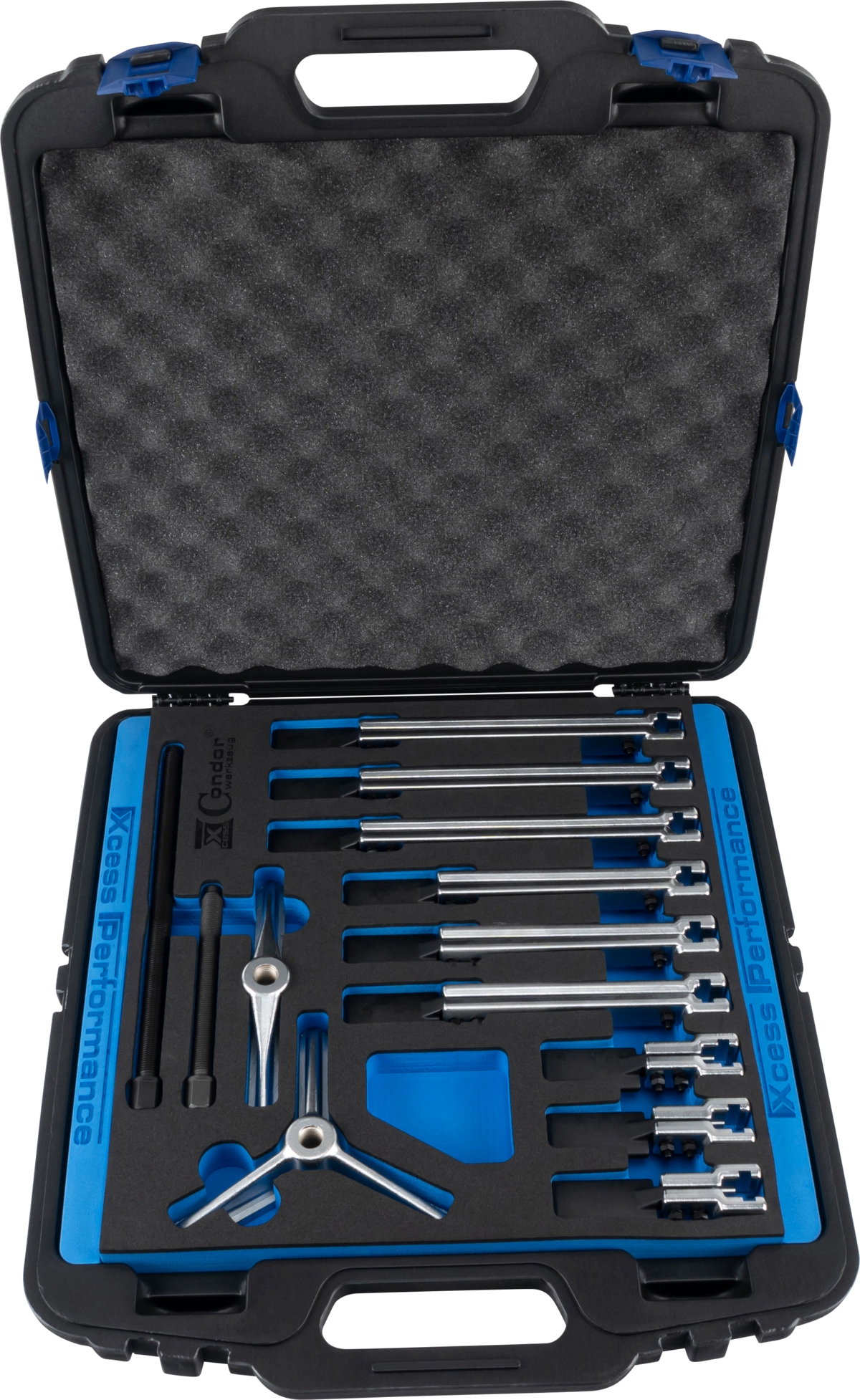 Universal-Abzieher-Satz, xcess performance, 2+3 armig, ø 40-125 mm, 100-255 mm
