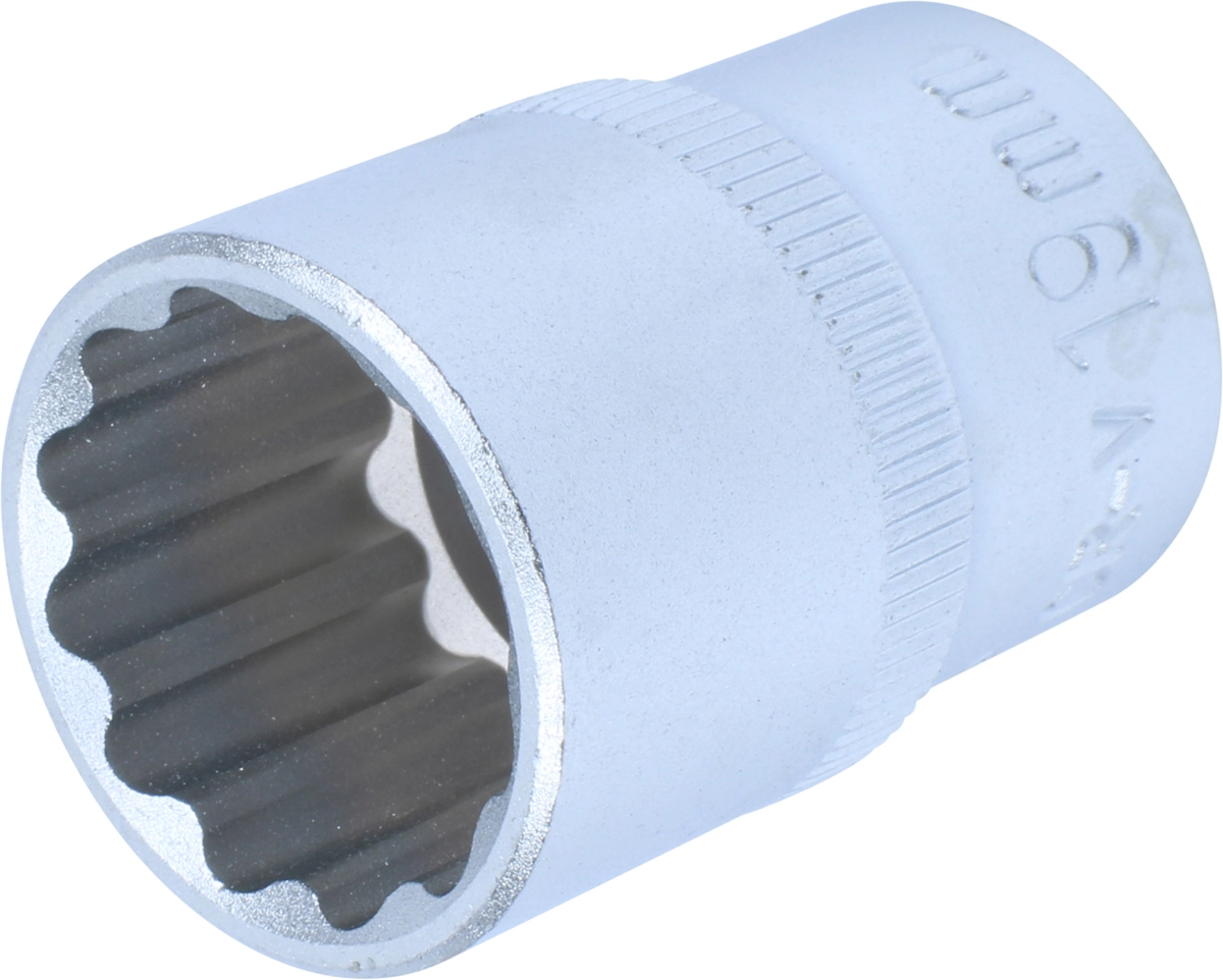 Stecknuss, 1/2", 12-kant 19 mm