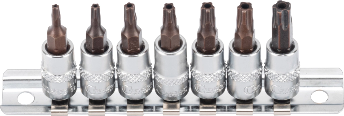 Bit-Stecknüsse, xcess perf., 7-tlg., 1/4", 5-Stern SLB TS10-40