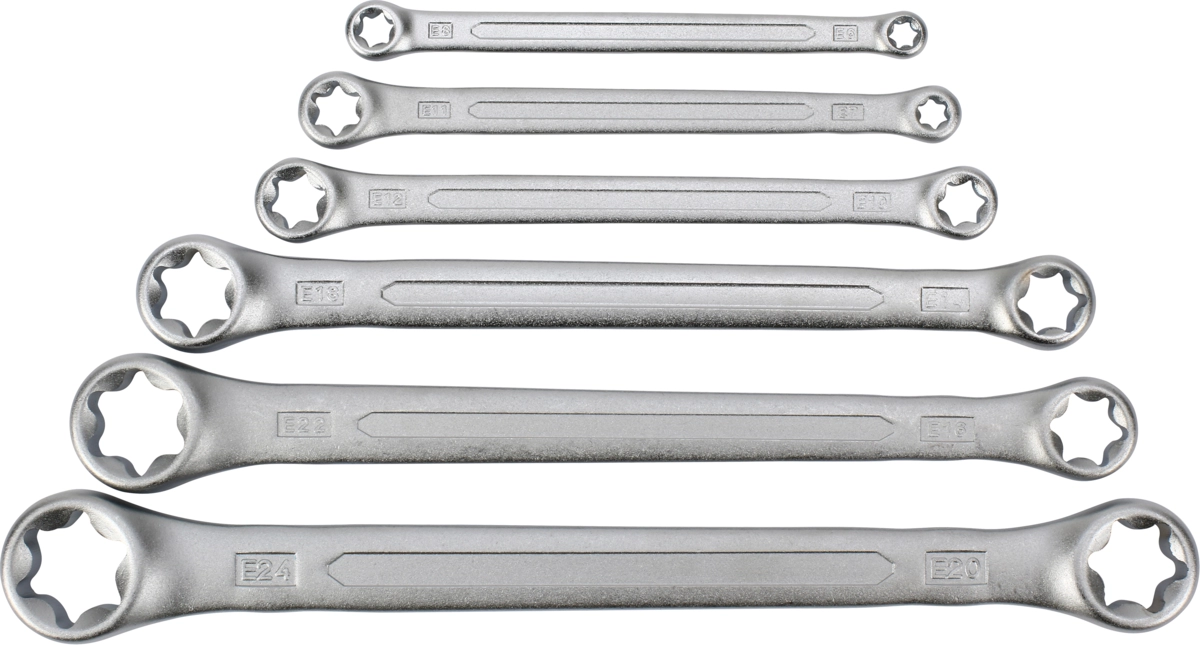 Ringschlüssel-Satz, 6-tlg., E-Profil E6-24