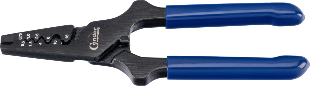 Aderendhülsen-Zange, 0.5-2.5 mm², inkl. 150 Stk. Hülsen