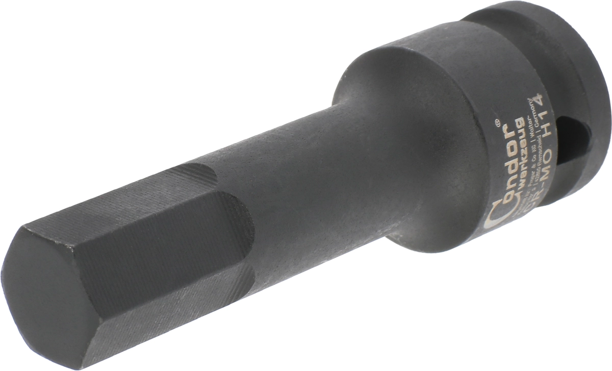 Kraft-Bit-Stecknuss, 1/2", Innensechskant 14x78 mm