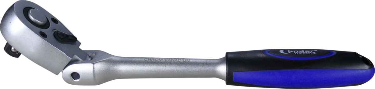 Hebelumschaltknarre, Gelenk, 1/2", 180° schwenkbar