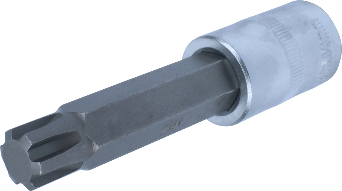 Bit-Stecknuss, 1/2", Keilnut M14x100 mm