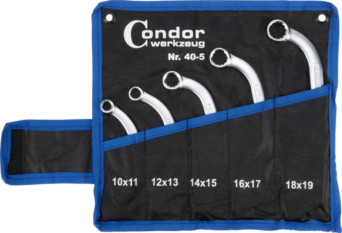 Starter- und Blockschlüssel-Satz, 5-tlg., 10-19 mm
