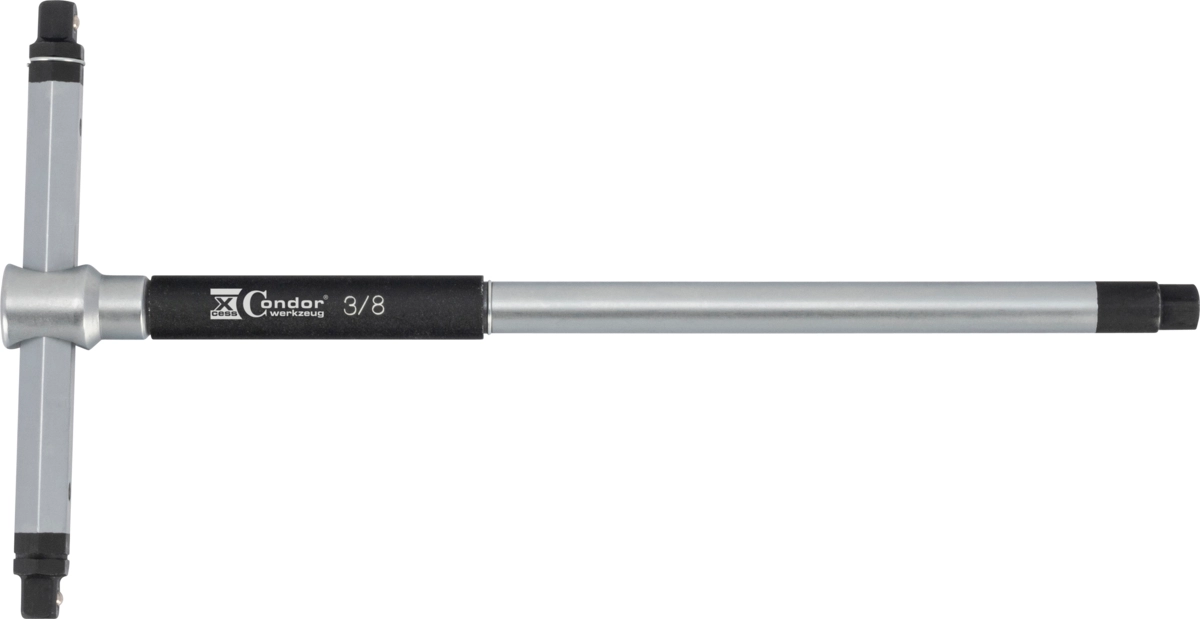 3-Wege T-Griff Steckschlüssel-Satz, 31-tlg., 1/4+3/8", 6-kant 4-24 mm