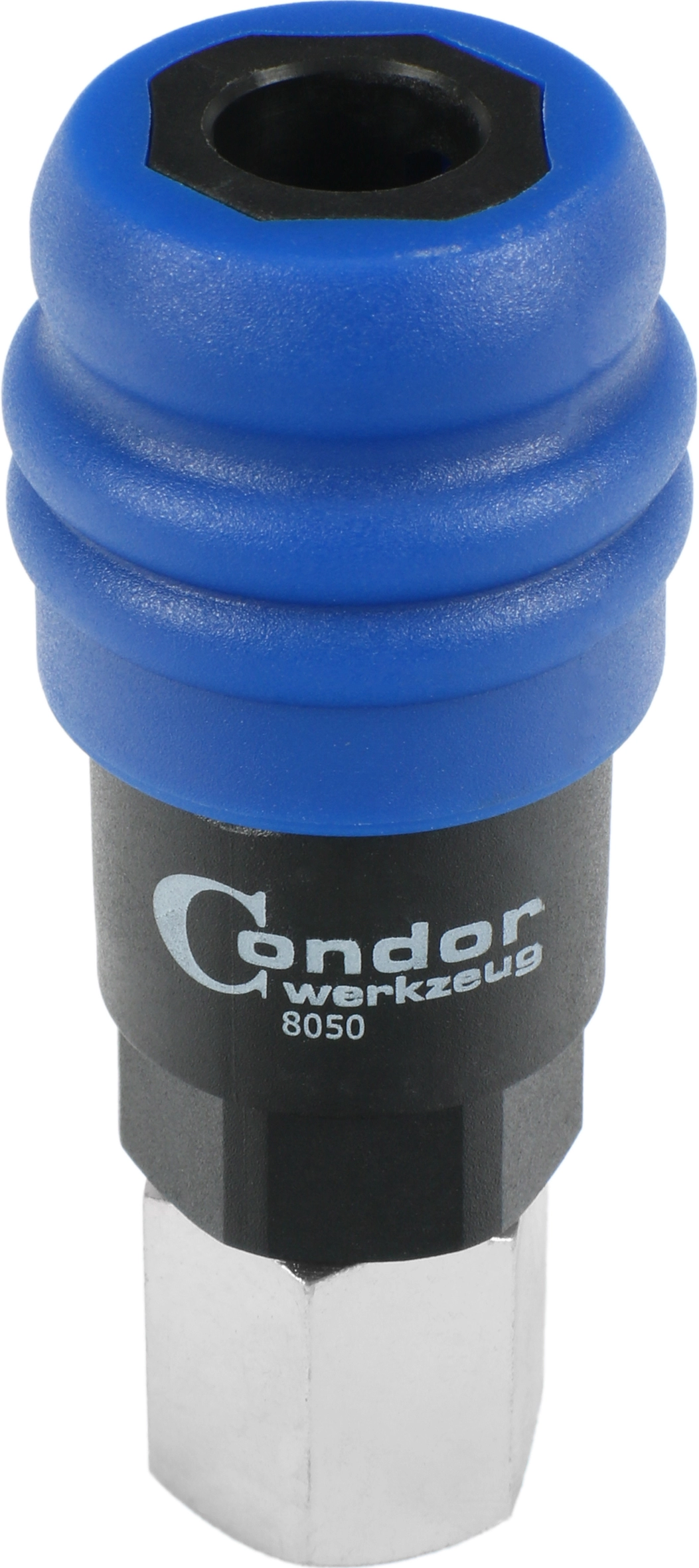 Druckluft-Schnellkupplung mit 2-Stufen-Sicherheitslöser, 1/4" innen