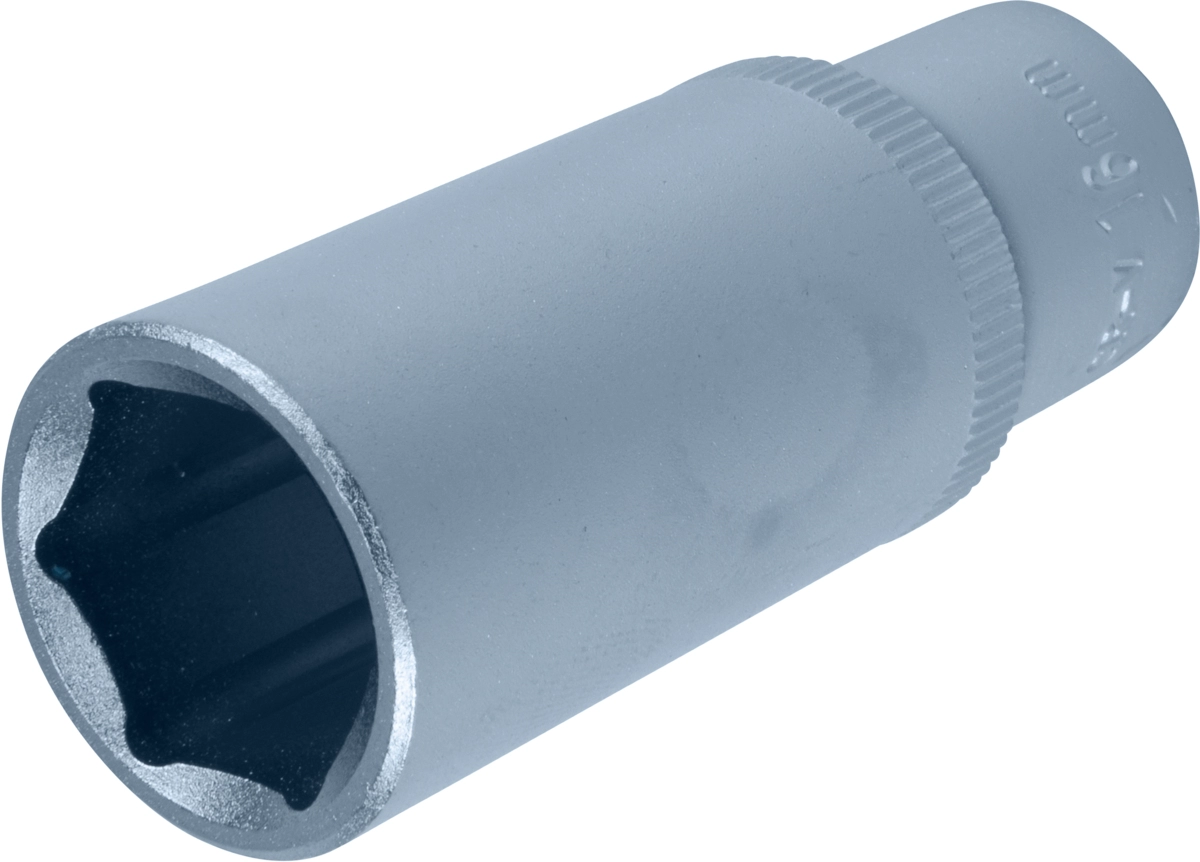 Stecknuss, 3/8", 6-kant 16 mm, tief