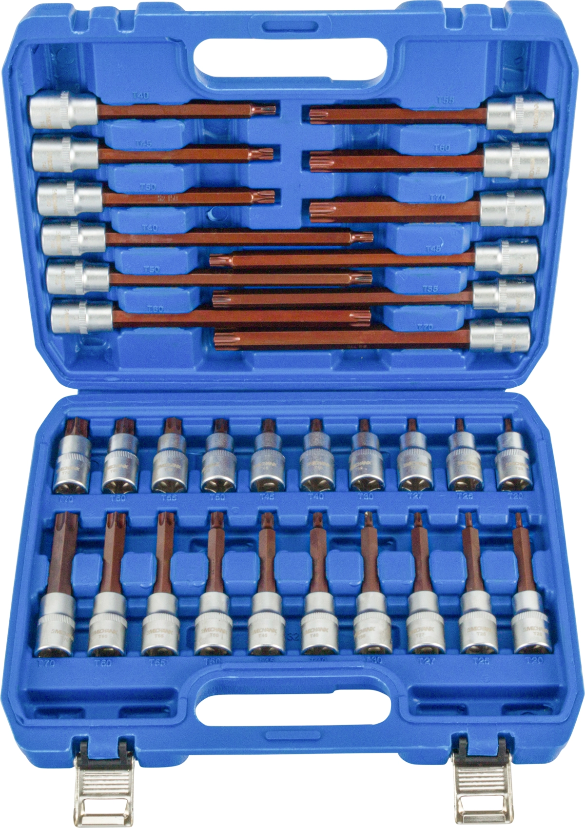 Bit-Stecknüsse, 32-tlg., 1/2", T-Profil T20-70