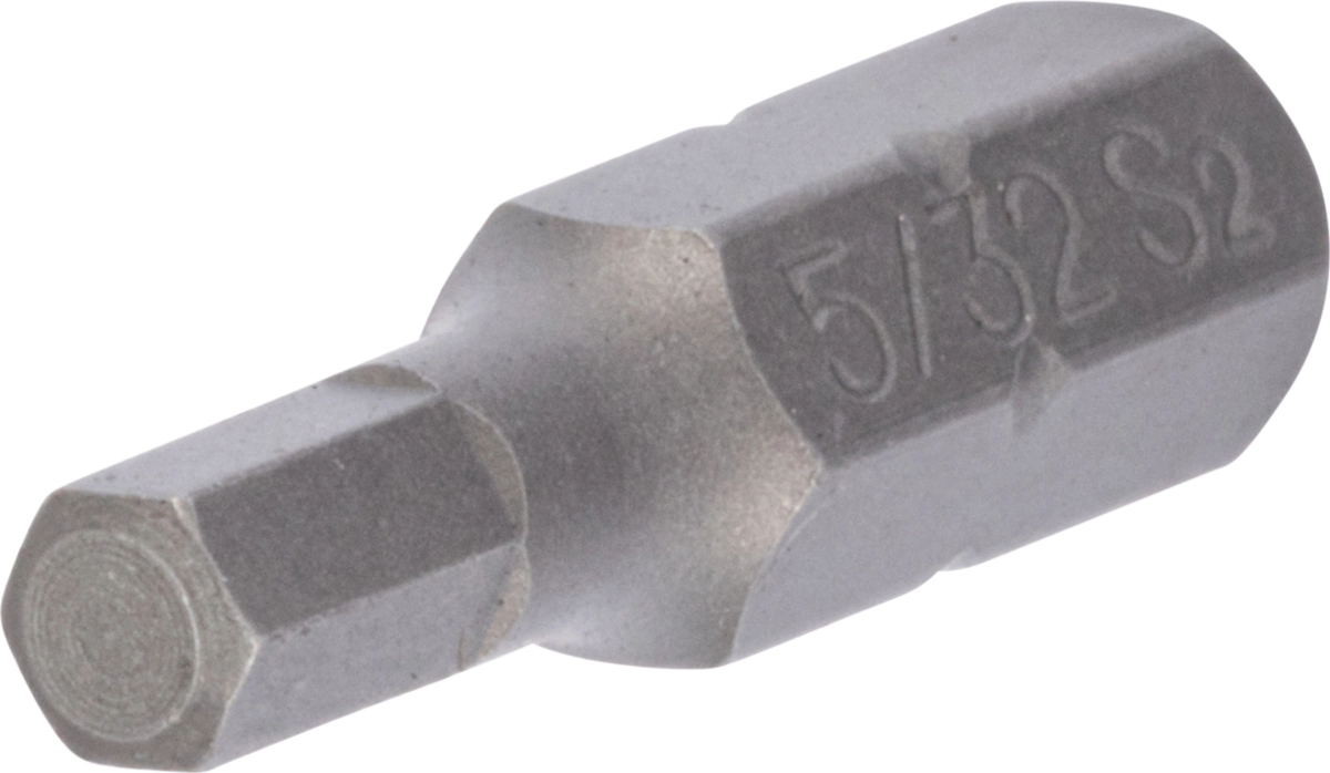 Bit, 1/4" 6-kant, Innensechskant zöllig 5/32"x25 mm