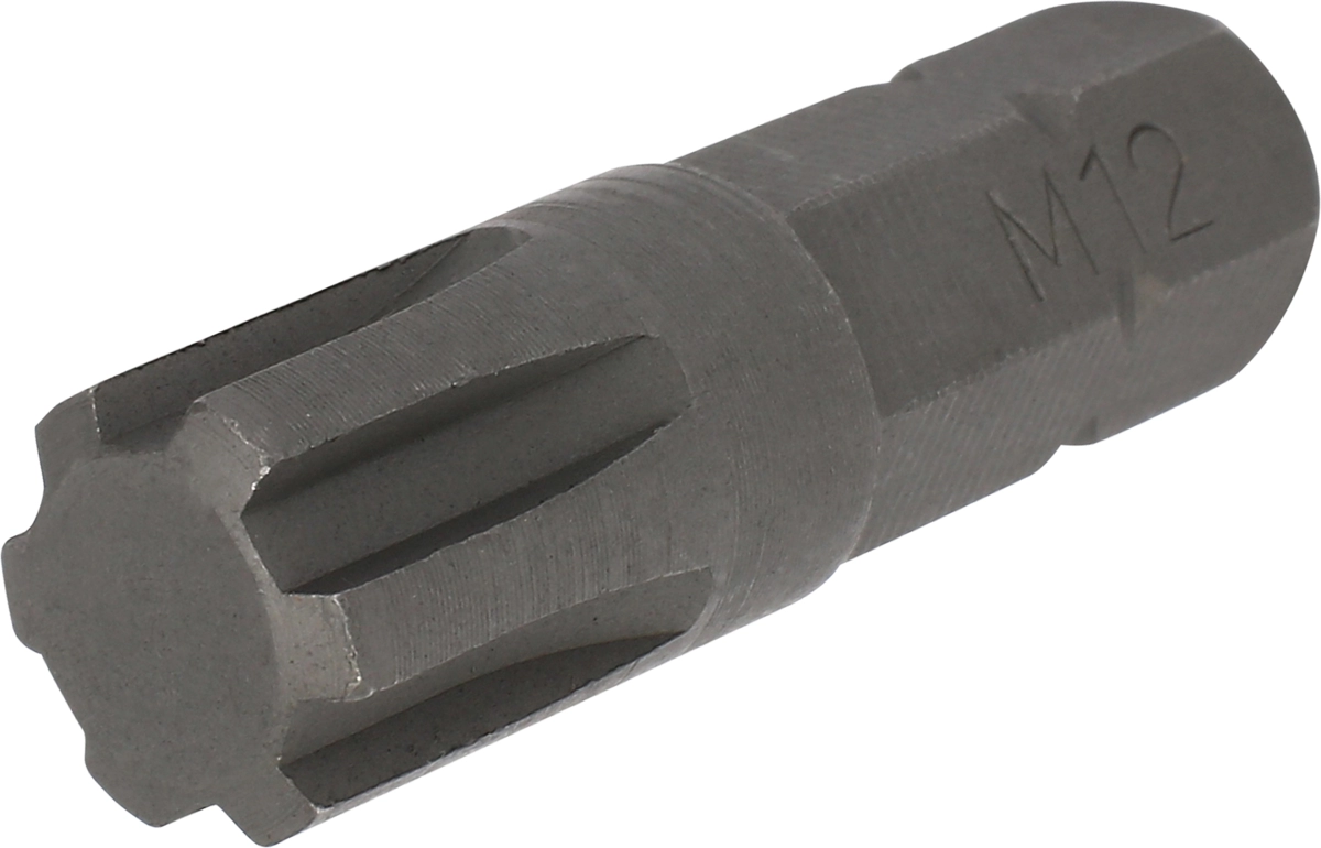 Bit, 10 mm 6-kant, Keilnut M12x40 mm