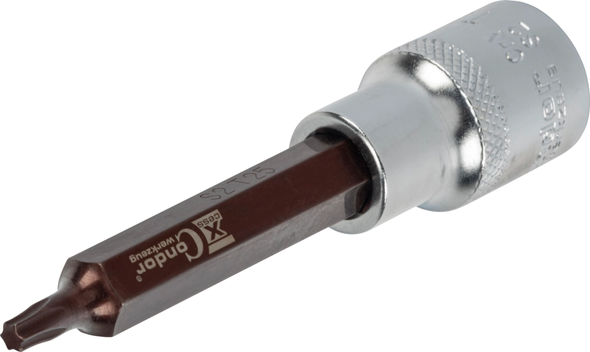 Bit-Stecknuss, xcess performance, 1/2", T-Profil T25x100 mm