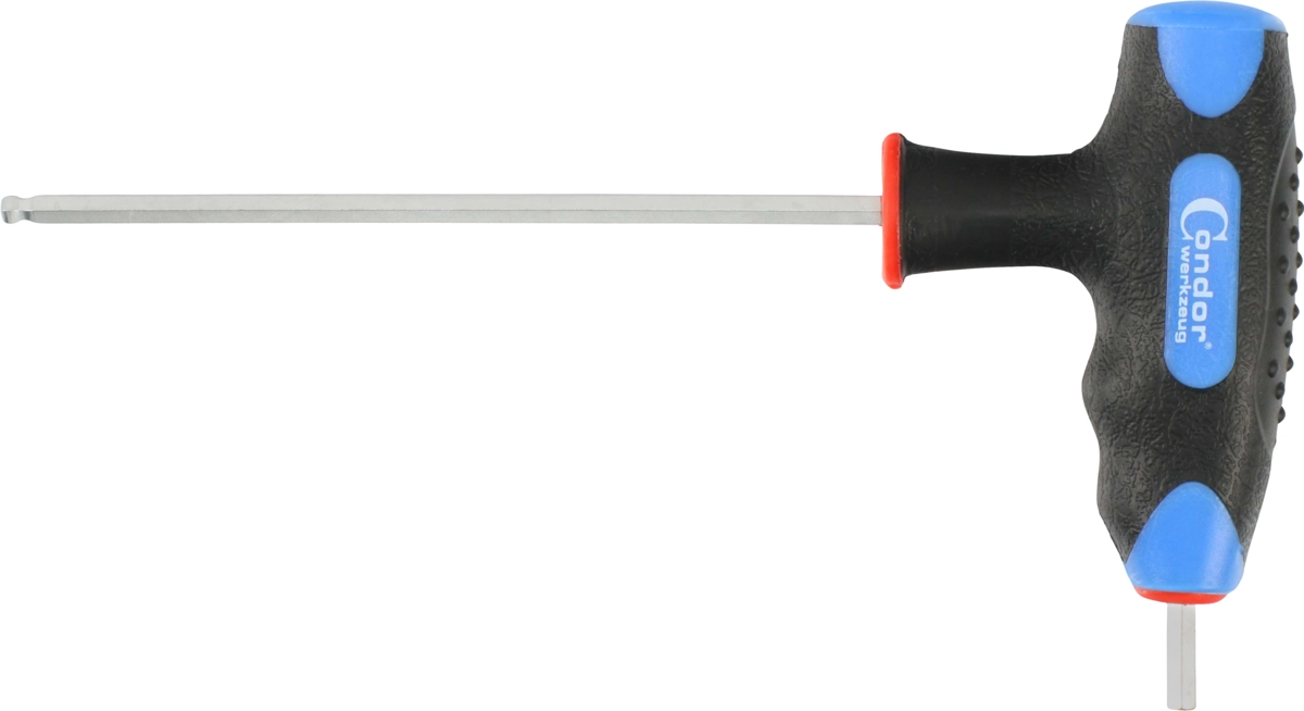 T-Griff-Schraubendreher, Innensechskant Kugelkopf 4 mm