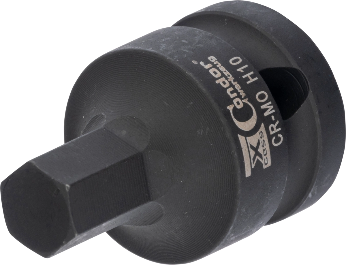 Kraft-Bit-Stecknuss, 1/2", Innensechskant 7x40 mm
