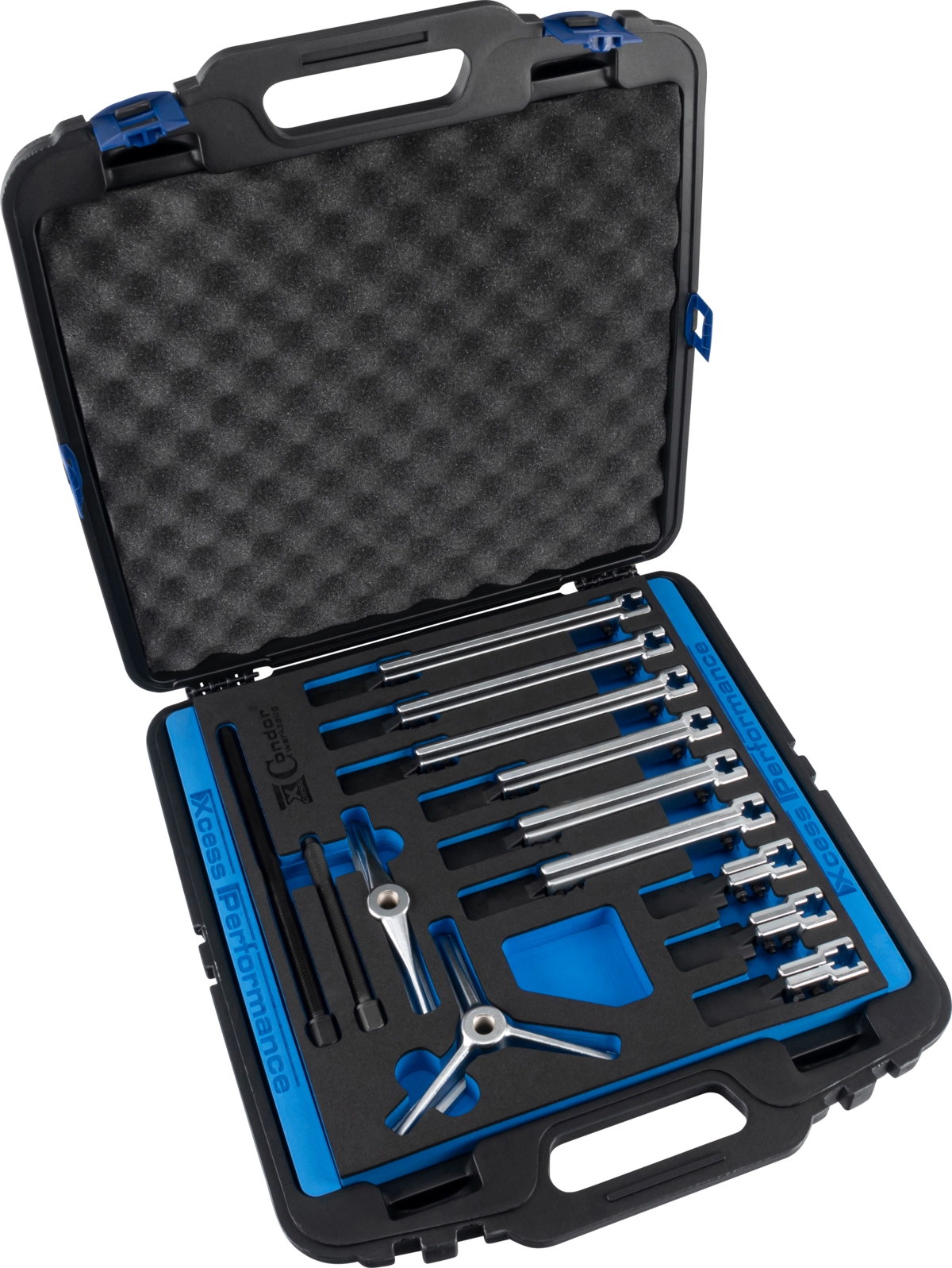Universal-Abzieher-Satz, xcess performance, 2+3 armig, ø 40-125 mm, 100-255 mm