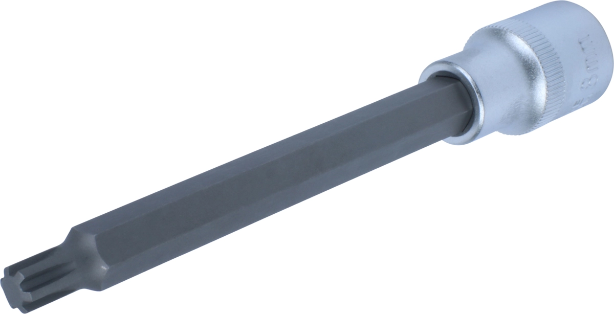 Bit-Stecknuss, 1/2", Keilnut M8x140 mm
