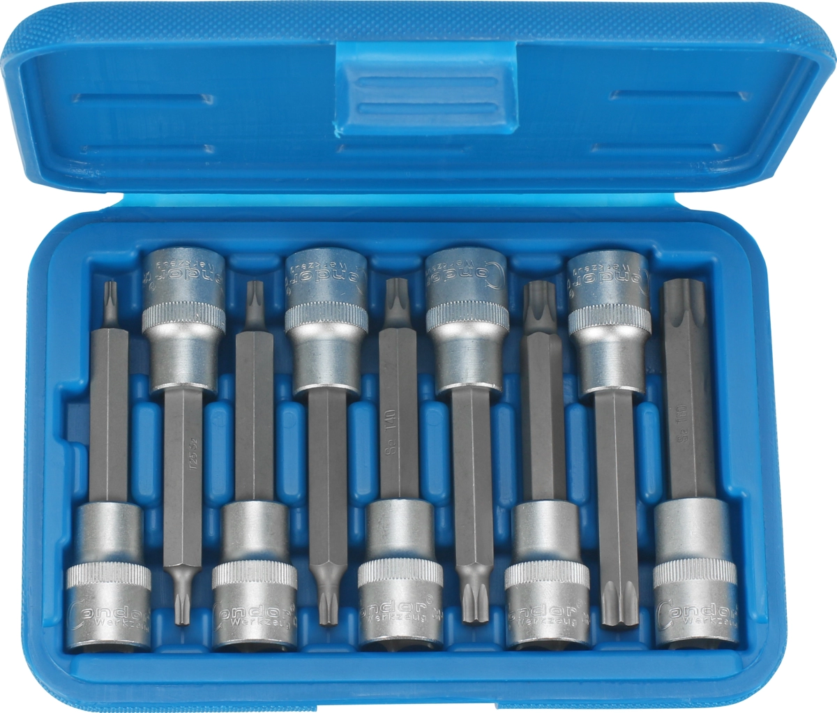Bit-Stecknüsse, 9-tlg., 1/2", T-Profil T20-60